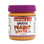 ZIMMER & CO Premium Peanut Butter Creamy 340g | 78g Protein | German Exceptional Taste | High Protein | Gluten Free | Premium Peanut Butter (Creamy, 340 g)