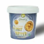 Gleenz Natural Peanut Butter. Crunchy Unsweetened & Unsalted Top Grade Non GMO Saurashtra Peanuts