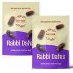 Khari Foods 400g Rabbi Dates| High Fibre, Energy Booster Khajur Dry Fruits (200g x 2 )