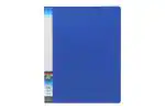 Keny Display File | Clear Leaves | Best for FC / FS / Foolscap / Legal Size Papers | 40 Folders | Plastic Clip | Blue - (851F/40F Blue)