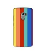 Casotec Rainbow Colors Design 3D Printed Hard Back Case Cover for Lenovo K4 Note