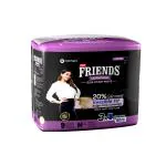 Friends UltraThinz Slim Fit Dry Pants for Women - Medium 9 Count - with thin design, peach colour, and anti-rash - Waist Size 25-48 Inch ;6 3.5-122 cm