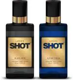 LAYERR Shot Black Noir and Alpine Fresh Combo Set for Men 260 ml (Pack of 2)