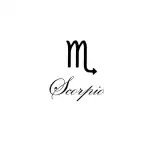 SIMPLY INKED Scorpio Astrology Temporary Tattoo, Letter & Zodiac symbol Tattoo for all (Scorpio Astrology Tattoo) Pack of 2