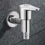 LIVEFAST Torrent Stainless Steel Washing Nozzle Tap for Washing Machine - Pack of 1 Bib Tap Faucet (Wall Mount Installation Type)