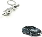 Blue Aura Semaphore Silver Metal Luxury Jaguar Detachable Car Key Chain Car And Home Key Chain For Ford Figo Aspire Key Chain