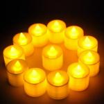 GOROFY Flameless and Smokeless Decorative Acrylic Candles Led Tea Light Candle for Gifting, House, Diwali, Christmas, Festival, Events Decor Candles (10)