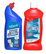 MIZZEN Lemon Disinfectant Bathroom Cleaner 500 ML. AND 500 ML Toilet Cleaner