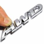 SEMAPHORE AWD Emblem, 3D Metal Tailgate Side Sticker Badge Compatible with All Car's & SUV's