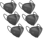MEELANA Black Non Woven 5 Layer Reusable Comfortable and Washable N95 Face Masks (12 x 12 x 10 cm)