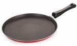 Nirlon Aluminum Non Stick Flat Dosa Tawa with Bakelite Handle 24cm(26_ mm_Classic_FT10)