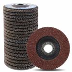 INDITRUST Professional Flap Discs 4 Inch (100mm) Sanding Discs Grip P100 Pack of 10