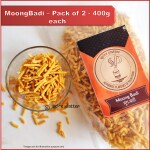 Spice Platter Hing Moongbadi (Mangodi, Moong Wadi, Hand made Mangori) 800g - Pack of 2 - 400g Each