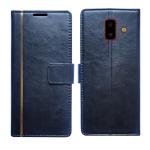 A D Enterprises Black GP Flip Cover for Samsung J6 Plus | Magnetic Case | Shock Absorbent | Flip Cover Samsung J6 Plus