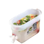 Hypexa 3.5L Mason Jar Beer Dispenser,Fruit Cool Water Pitcher Summer Ice Water Infuser Kettle |19 x 11 x 8 Cm | Plastic | White kettle & kosters