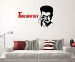 Lanstick Vinyl Multicolor Actor Vijay Image With Thalapathy Alphabet Self Adhesive Wall Sticker 24 inch