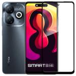 Knotyy Tempered Glass Screen Protector for Infinix Smart 8 HD with Edge to Edge Coverage (Black, Pack of 1)