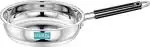 Ethical Indian FINEART Series Silver Stainless Steel Fry Pan