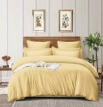 Savoy Concepts Beige Solid Single Bed Quilt Cover with Zip Closure (60 x 90 inch) DUVETC-068