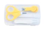 The Little Lookers Yellow Baby Scissors and Nail Clipper set Baby Grooming Kit in Plastic Box Packing