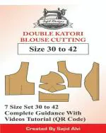SAJID DESIGNS Tailors Double Katori Blouse Paper Pattern(Cutting) 30-42 Set of 7 Sizes [Perfect Paperback]