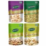 Happilo Super Value Combo (Whole Cashew Nuts, Green Raisins, Californian Almonds & Pistachios)