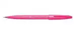 Pentel Arts Water Based Brush Sign Pen | Ideal For Modern Calligraphy & Decorative Writing | Pink, Pack of 3 (SES15C)