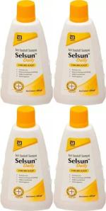 Selsun Daily Anti Dandruff Shampoo Conditions hair (120ml) x Pack of 4