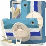 Tablet Grip Case - Built in 360 degree Rotating Handle Grip on back of case allows for easy holding and handling of your tablet any way you need.