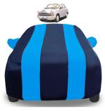 Auto Hub Car Cover Compatible with Hindustan Ambassador with Mirror Pockets, Triple Stitched, Navy, Blue, Water Resistant Car Body Cover