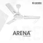 Candes Arena 900mm 3 Blade Ceiling Fan, White (Pack Of 2)