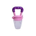 KUPEPE Fruit and Juice Feeder with Cover for 3-12 Months Silicone Food Feeder (Pink)
