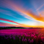 Love Creation A4 Size poster print for creative wall art- sunshine-fields-digital-art-print-6578( Sticker)