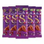 Cadbury Dairy Milk Silk Chocolate, Bar 60g (Pack of 5 x 60g) +Air Tight Storage Box