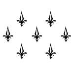 Comet Busters Black Fancy Bindis (BIN1315) Pack of 1