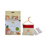 FULLHINT Jute Bag Car Perfume | Car Perfume for Dashboard | Car Air Freshener | Car Perfume Hanging | Car Hanging Perfume Jute Bag | Jute Bag Car Air Freshener | Car Perfume Jute Bag with Mogra Fragrance 2 Cakes (80gm)