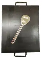 NAAYAGI - RECTANGLE, RECTANGULAR DESIGN - PURE IRON TAWA FOR DOSA, ROTI, PARATHA - 15 INCH * 12 INCH, 3 KG