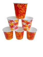 KANTA 200 ML FLOWER PRINTED DISPOSABLE PAPER CUPS _200PCS