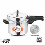 Apex Aluminium Outer Lid Pressure Cooker 3 Litre Capacity, Gas Stove and Induction Stove Compatible