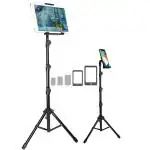 BROLAVIYA Multi Direction Floor Stand Tripod for 4 - 11 Inch iPad/Tablet/Mobile (Black)