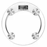 Mezire 8MM (2003A)Tempered Glass LCD Display Digital Personal Weight Scale (Clear)