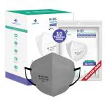 Careview Cotton Reuseable N95 Mask (Grey, Without Valve, Pack of 10) for Unisex Adult
