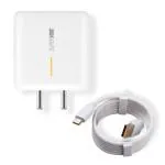 mPix 65W Charger Combo Compatible With Oppo Reno 6 5G Pro/F19 Pro+ 5G/ F19/ A77s/ A76/ A78 5G/ Reno8 Pro/ Reno 8T/ F19 Pro Plus 5G/ K10 5G/ F21 Pro 5G