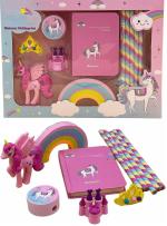 Samvardhan Unicorn Stationery Set For Girls Boys - Kawaii Stationery For Girls, Stationery Box With Pencil, Eraser, Sharpener, Diary Stationery Kit Fo