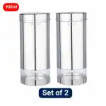Pdd Falcon Steel SNS Storage canister Set of 2, Silver - 900ml