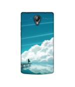 Casotec Clouds Pattern Print Design Printed Silicon Soft TPU Back Case Cover for Micromax Bolt D320