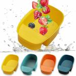 SUPARAB Sink Strainers for Kitchen Sink, Plastic Sink Strainers Colander Basket Multifunction Hanging Baskets, Food Storage Basket for Filter Kitchen Waste, Wash Vegetables Fruits,Pasta