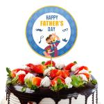 Festiko Happy Father's Day Cake Topper, Father's Day Decoration Supplies, Father's Day Super Combo