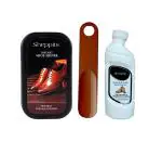 Sheppits Shoe Shiner, Shoe Horn & Suede Nubuck Shoes Cleaner (Natural) Combo | Shoe Care Kit