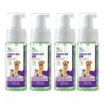 Natural Remedies Fresh Me Up Mild Waterless Foam Cleanser Dry Shampoo for Dogs, Cats and Pups of All Breeds, 140 ml x 4 (Pack of 4)